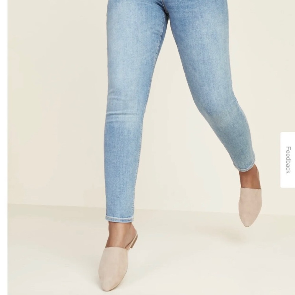 Womens Mid Rise Rockstar Super Skinny Jeans Denim Sz 10 Stretchy Old Navy